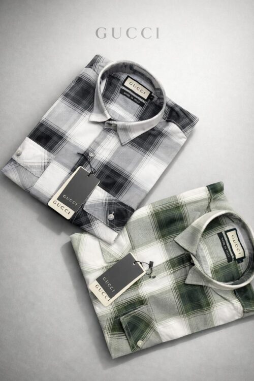 Men's Premium Cotton Checkered Shirt