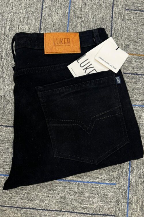 Jet Black-Straight Fit Jeans